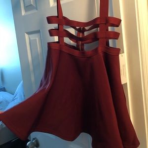 FINAL PRICE DROP Suspender RibCage Skater Skirt